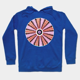 Handmade pink and orange mandala art Hoodie